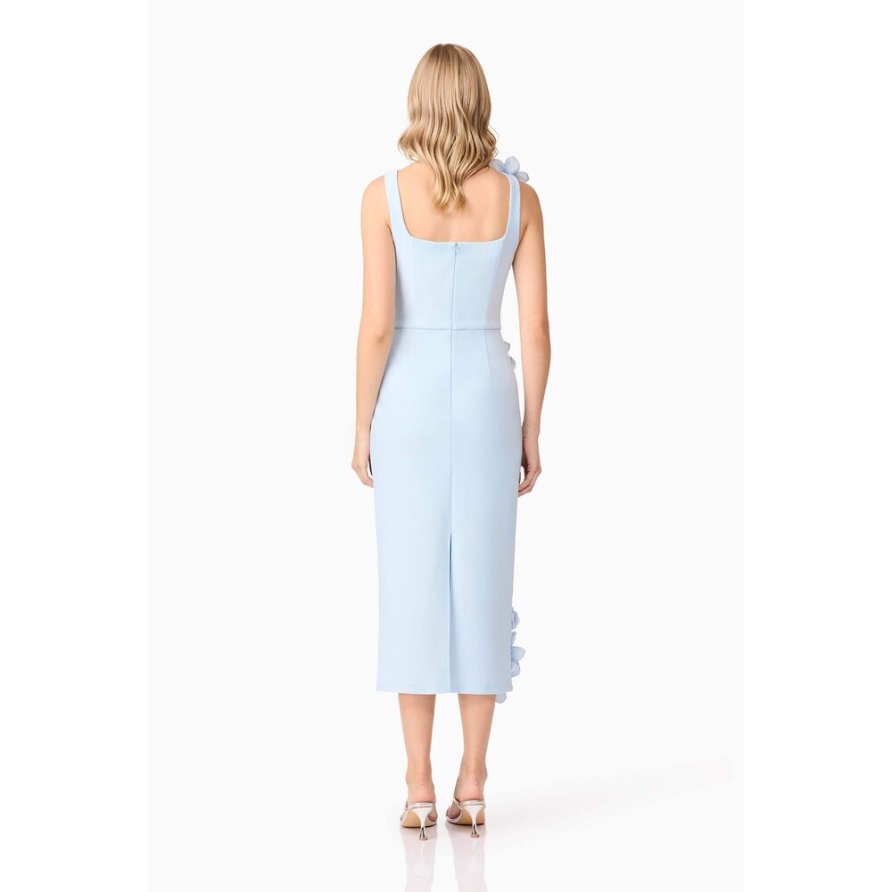 Elliatt Chantelle 3D Midi Dress Blue weddings parties evening events size M NWT - Picture 5 of 8